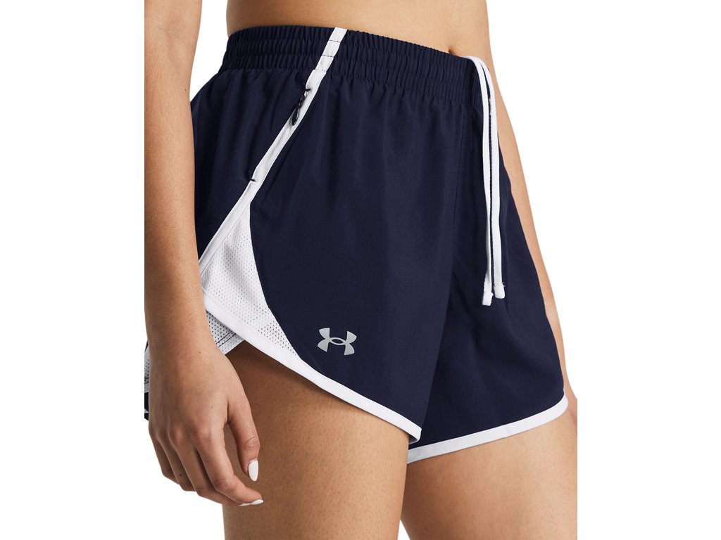 Under Armour Womens UA Fly-By 3in Shorts - Lightweight with Breathable Mesh Panels