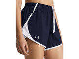 Under Armour Womens UA Fly-By 3in Shorts - Lightweight with Breathable Mesh Panels