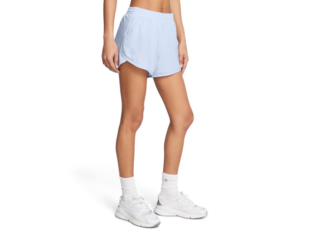 Under Armour Womens UA Fly-By 3in Shorts - Lightweight with Breathable Mesh Panels