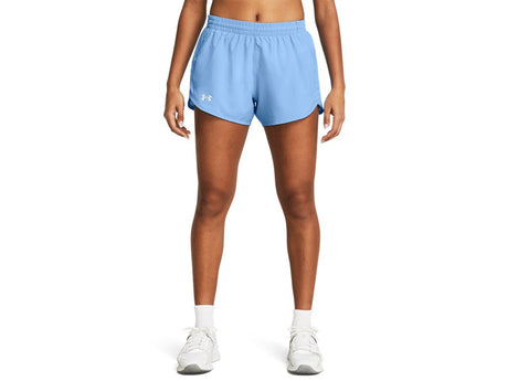 Under Armour Womens UA Fly-By 3in Shorts - Lightweight with Breathable Mesh Panels