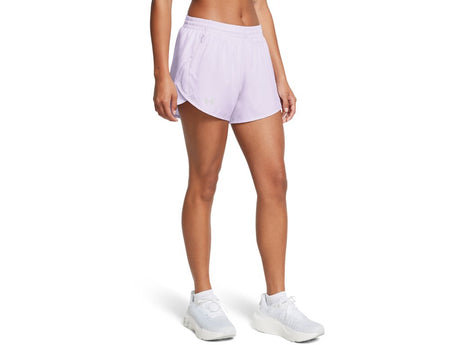 Under Armour Womens UA Fly-By 3in Shorts - Lightweight with Breathable Mesh Panels