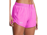 Under Armour Womens UA Fly-By 3in Shorts - Lightweight with Breathable Mesh Panels