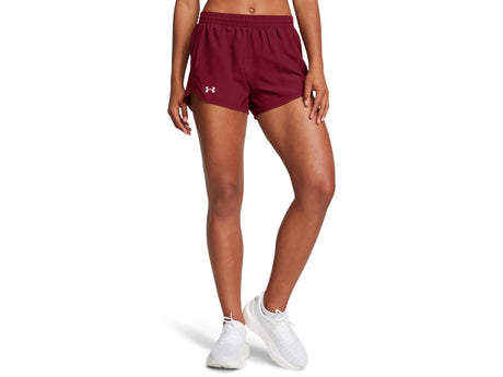 Under Armour Womens UA Fly-By 3in Shorts - Lightweight with Breathable Mesh Panels
