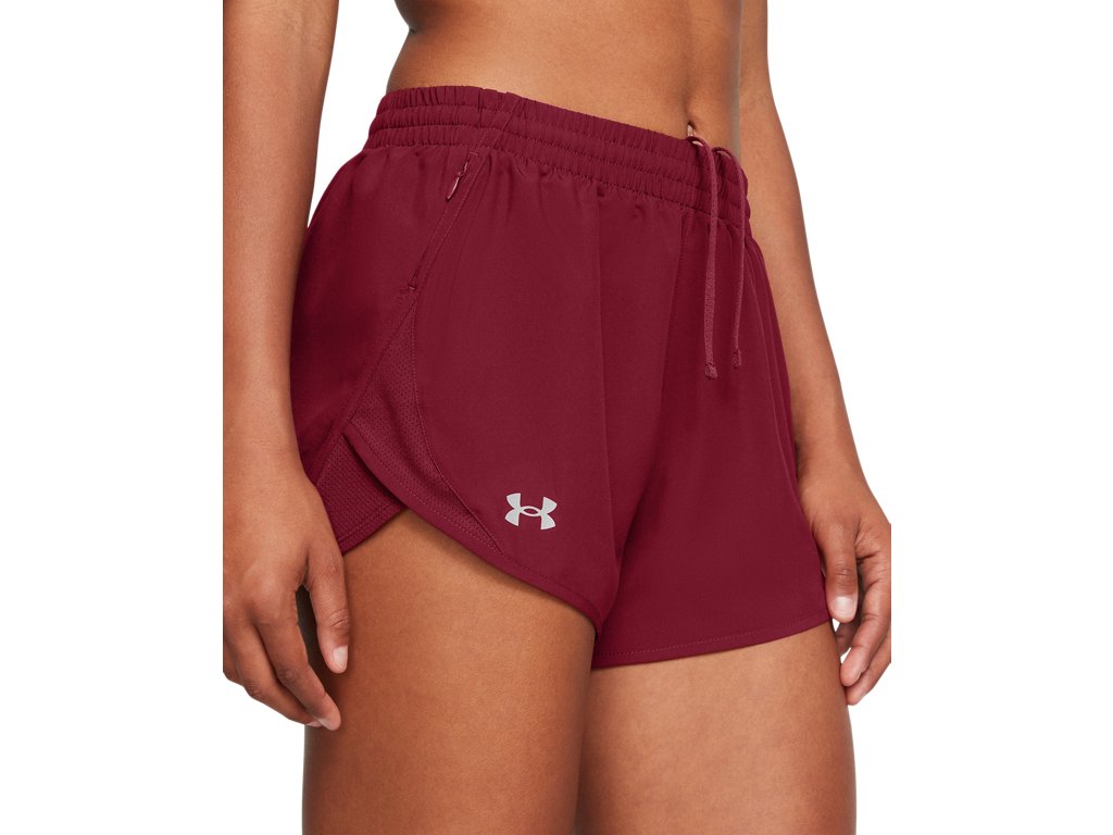 Under Armour Womens UA Fly-By 3in Shorts - Lightweight with Breathable Mesh Panels