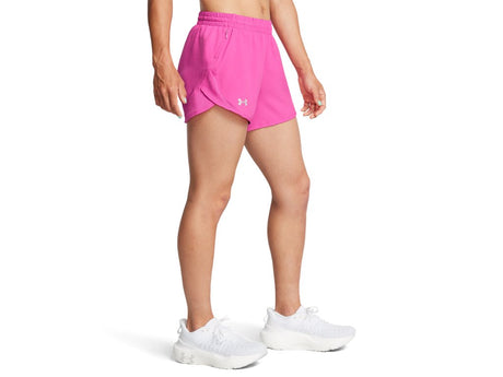 Under Armour Womens UA Fly-By 3in Shorts - Lightweight with Breathable Mesh Panels