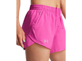 Under Armour Womens UA Fly-By 3in Shorts - Lightweight with Breathable Mesh Panels
