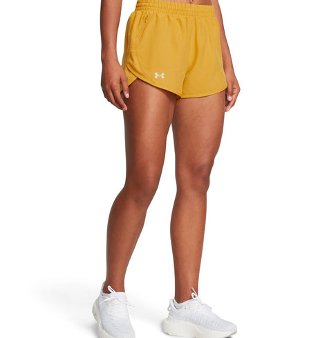 Under Armour Womens UA Fly-By 3in Shorts - Lightweight with Breathable Mesh Panels