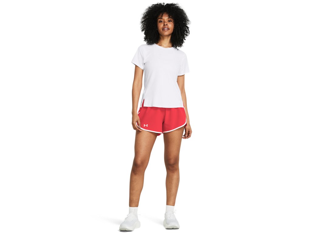 Under Armour Womens UA Fly-By 3in Shorts - Lightweight with Breathable Mesh Panels