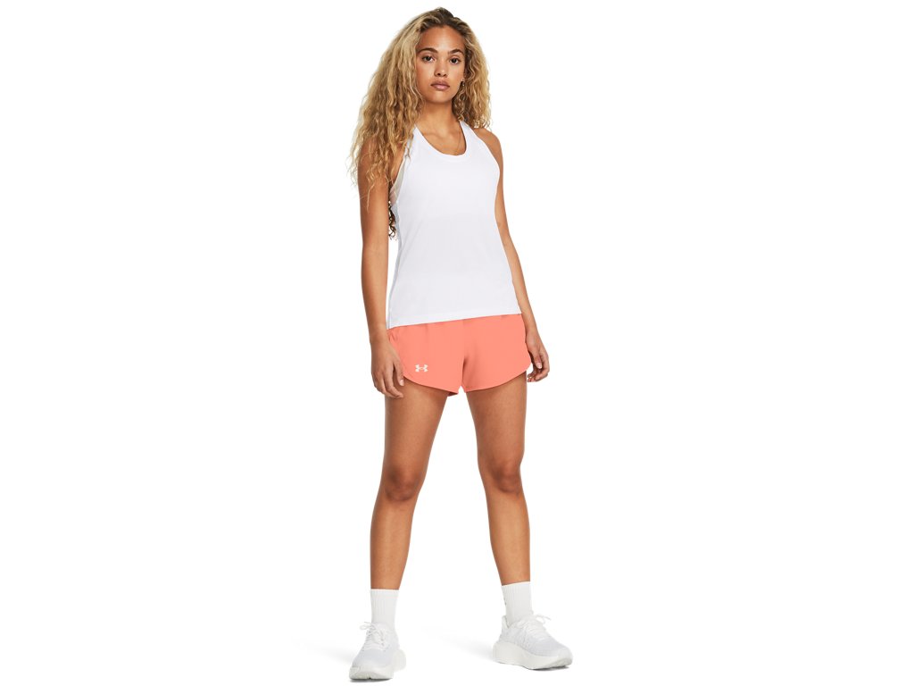 Under Armour Womens UA Fly-By 3in Shorts - Lightweight with Breathable Mesh Panels
