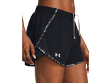Under Armour Womens Fly-By Printed 3in Shorts - Updated Waistband and Side Zip Pocket
