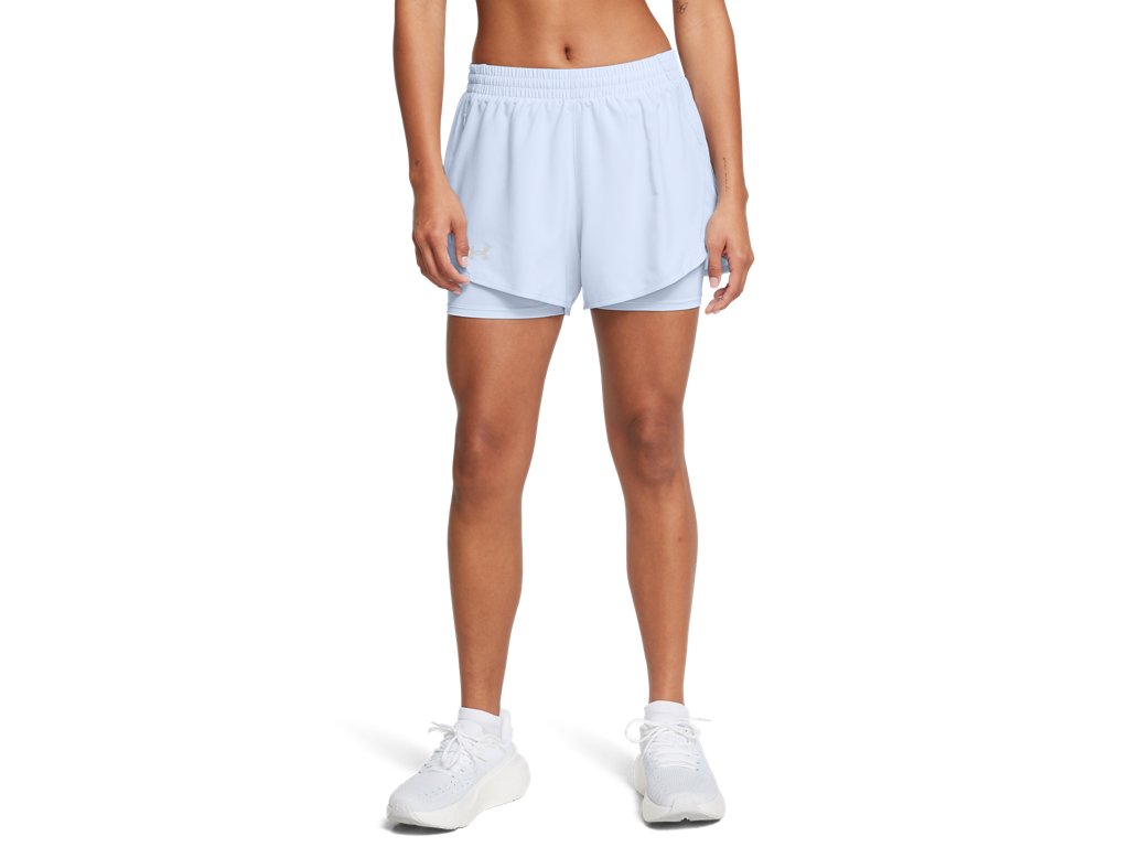 Under Armour Womens UA Fly-By 2-in-1 Shorts - Sweat Wicking and Breathable