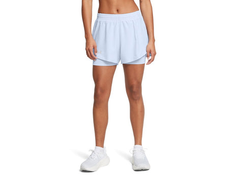 Under Armour Womens UA Fly-By 2-in-1 Shorts - Sweat Wicking and Breathable