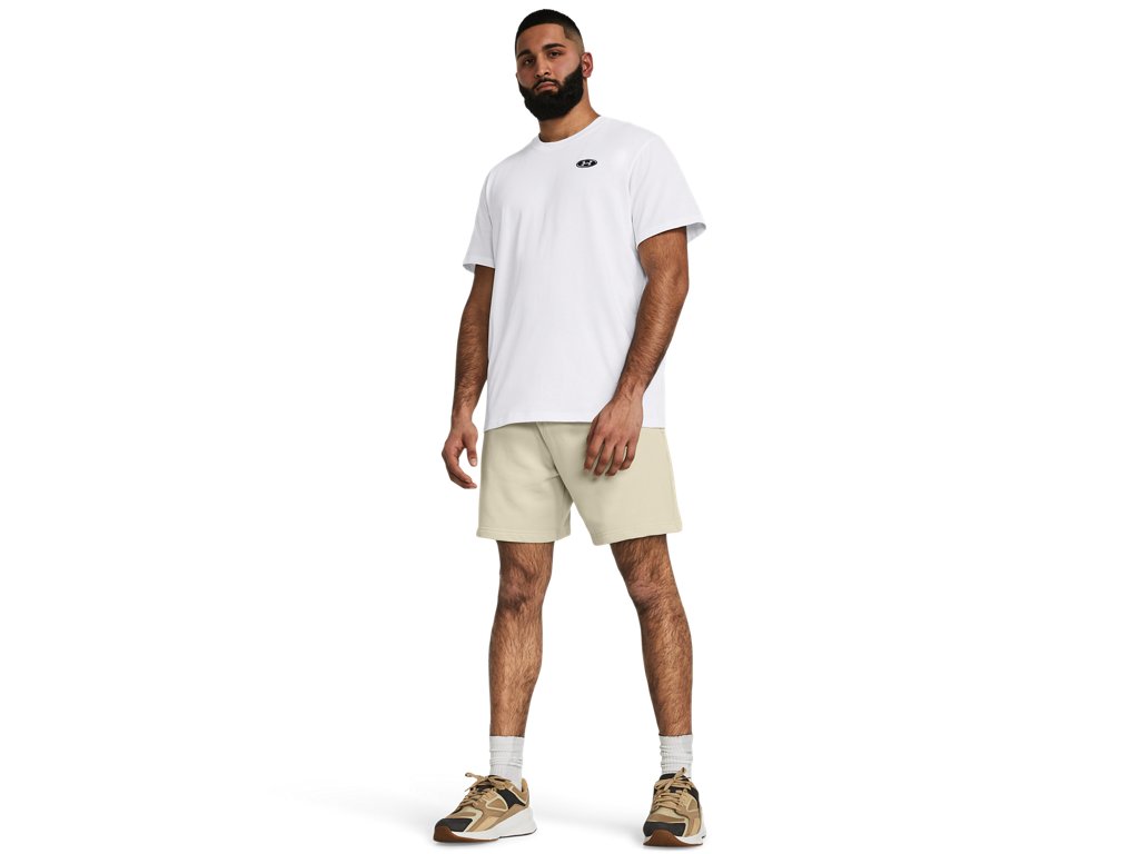 Under Armour Men's Heavyweight Left Chest Patch Short Sleeve T-Shirt - Comfortable Cotton Blend