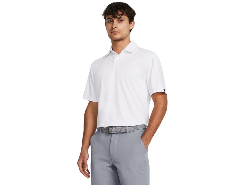 Under Armour Mens UA Tee To Green Polo Apparel - Odor Control Technology