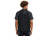 Under Armour Mens Command Warm-Up Short Sleeve Hoodie - Fast Drying