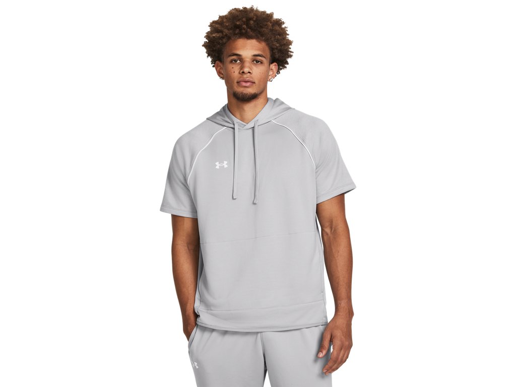 Under Armour Mens Command Warm-Up Short Sleeve Hoodie - Fast Drying