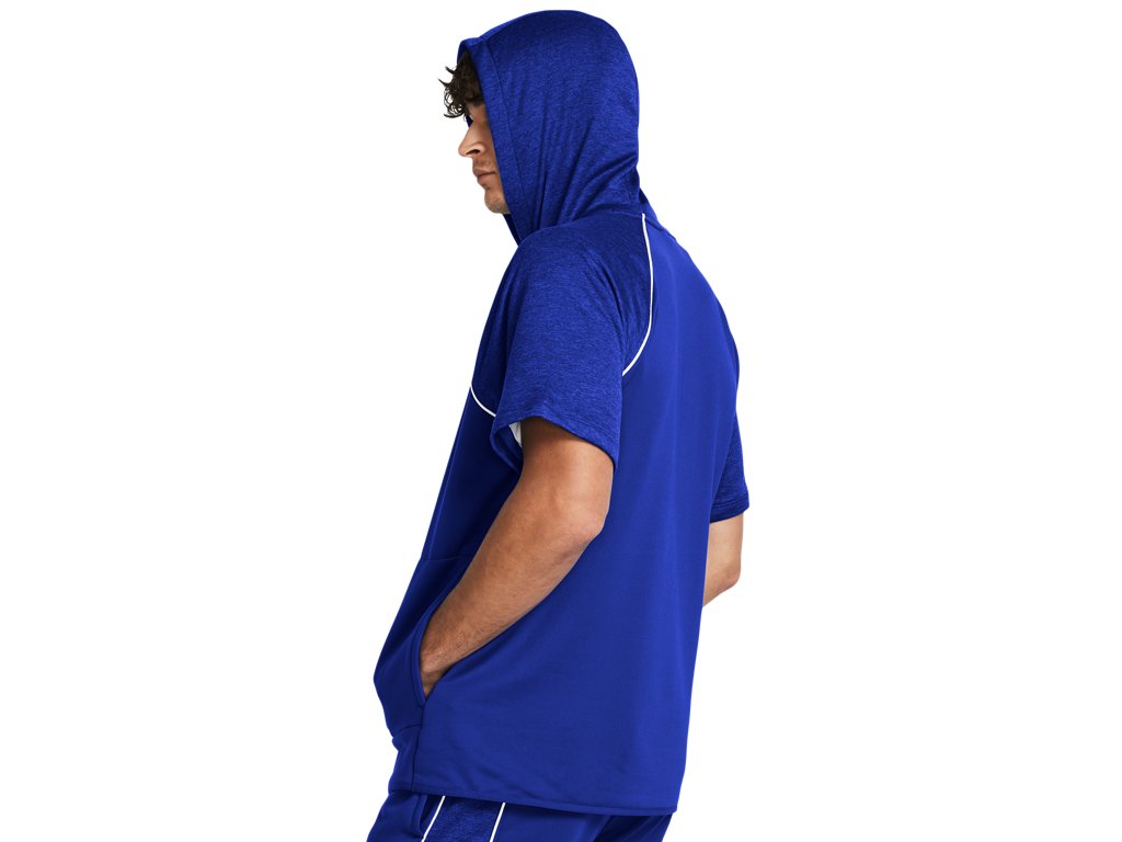 Under Armour Mens Command Warm-Up Short Sleeve Hoodie - Fast Drying