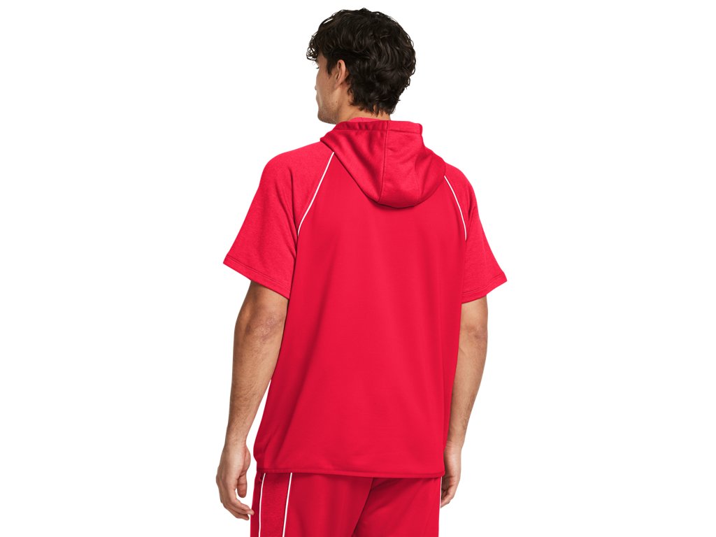 Under Armour Mens Command Warm-Up Short Sleeve Hoodie - Fast Drying
