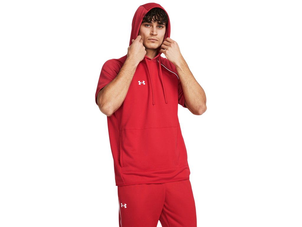 Under Armour Mens Command Warm-Up Short Sleeve Hoodie - Fast Drying