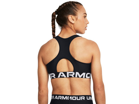 Under Armour Womens HeatGear Armour Mid Branded Sports Bra - Superior Comfort and Support