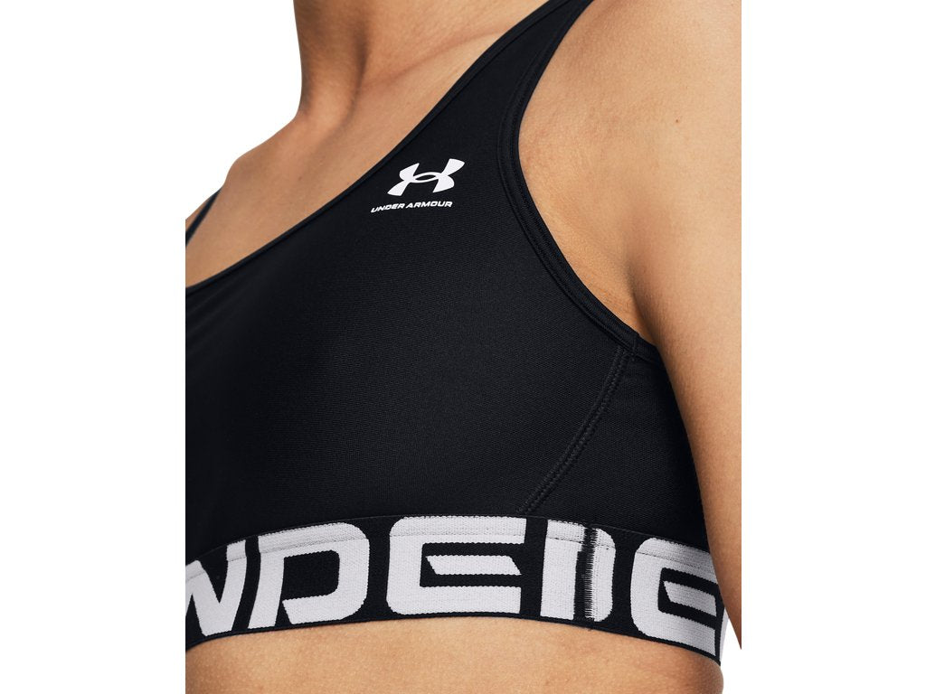 Under Armour Womens HeatGear Armour Mid Branded Sports Bra - Superior Comfort and Support