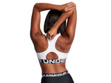 Under Armour Womens HeatGear Armour Mid Branded Sports Bra - Superior Comfort and Support