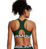 Under Armour Womens HeatGear Armour Mid Branded Sports Bra - Superior Comfort and Support