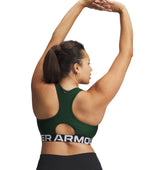 Under Armour Womens HeatGear Armour Mid Branded Sports Bra - Superior Comfort and Support