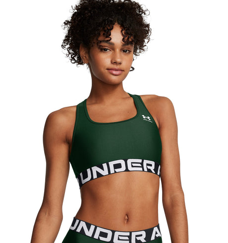 Under Armour Womens HeatGear Armour Mid Branded Sports Bra - Superior Comfort and Support