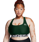 Under Armour Womens HeatGear Armour Mid Branded Sports Bra - Superior Comfort and Support
