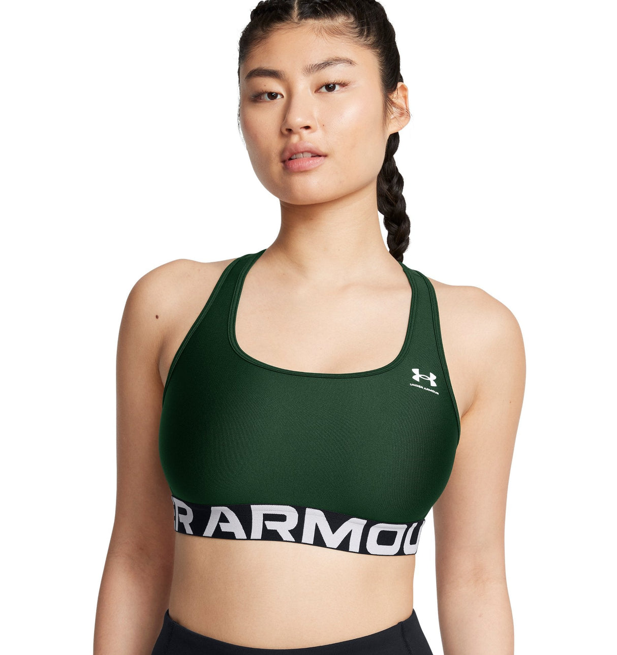 Under Armour Womens HeatGear Armour Mid Branded Sports Bra - Superior Comfort and Support