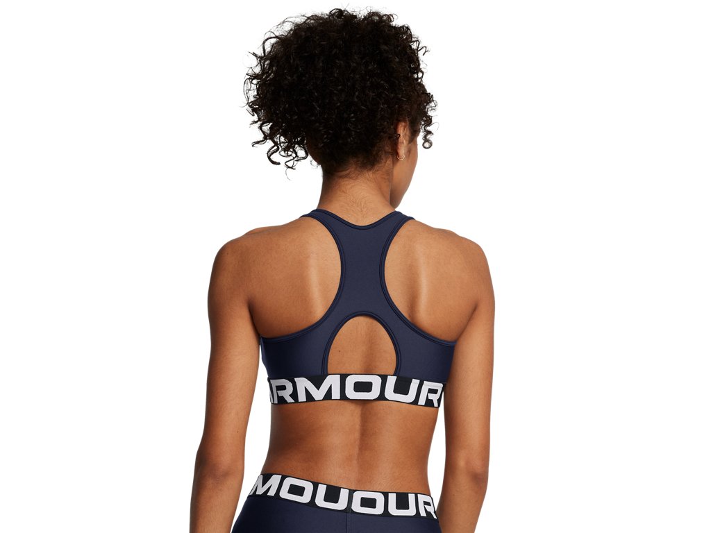 Under Armour Womens HeatGear Armour Mid Branded Sports Bra - Superior Comfort and Support