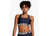 Under Armour Womens HeatGear Armour Mid Branded Sports Bra - Superior Comfort and Support