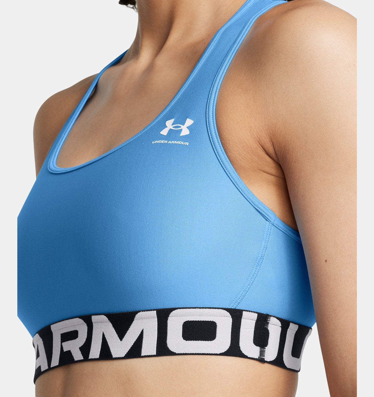 Under Armour Womens HeatGear Armour Mid Branded Sports Bra - Superior Comfort and Support
