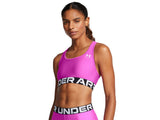 Under Armour Womens HeatGear Armour Mid Branded Sports Bra - Superior Comfort and Support