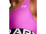 Under Armour Womens HeatGear Armour Mid Branded Sports Bra - Superior Comfort and Support