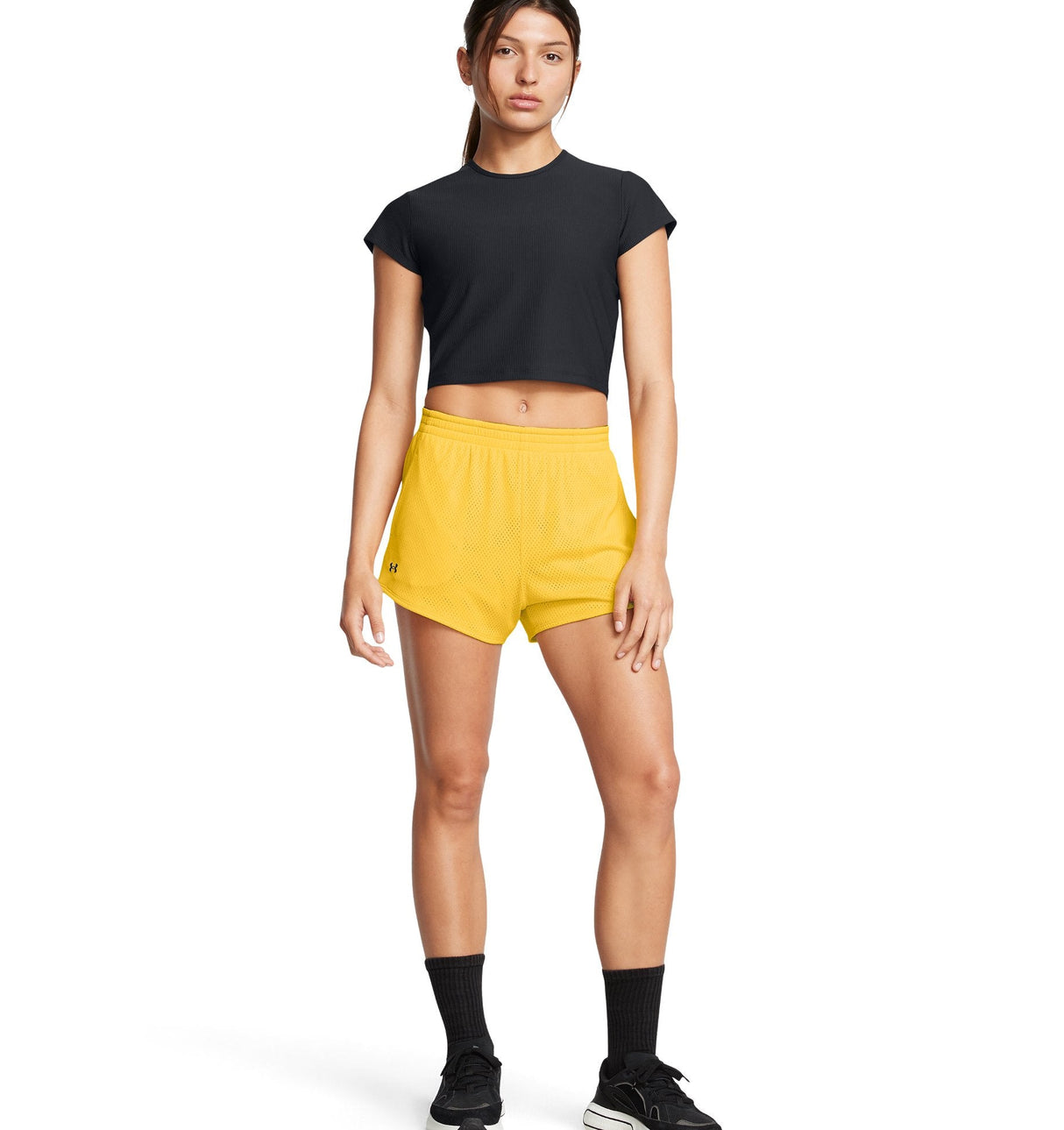 Under Armour Womens Tech Mesh 3 Inch Shorts - Breathable Fabric