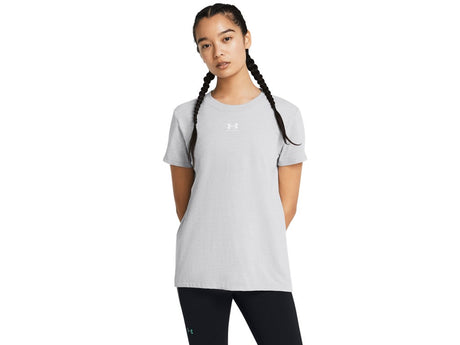 Under Armour Womens Rival Core Short Sleeve T-Shirt - Quick-Drying Cotton Blend