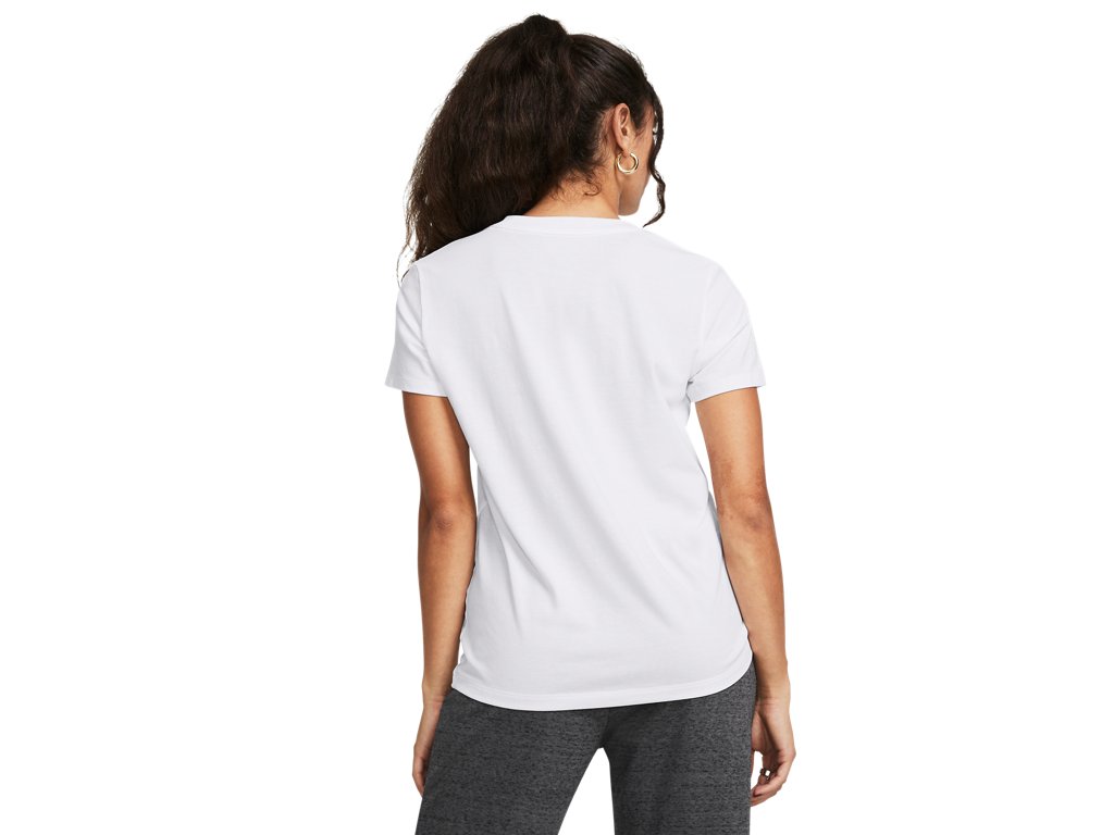 Under Armour Womens Rival Core Short Sleeve T-Shirt - Quick-Drying Cotton Blend