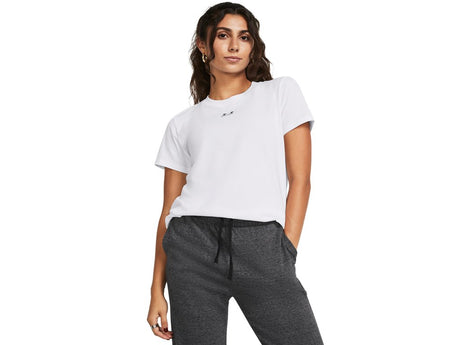 Under Armour Womens Rival Core Short Sleeve T-Shirt - Quick-Drying Cotton Blend