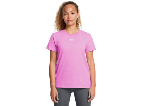 Under Armour Womens Rival Core Short Sleeve T-Shirt - Quick-Drying Cotton Blend