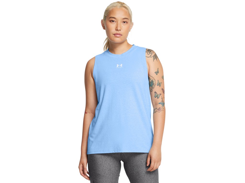 Under Armour Women's UA Rival Muscle Tank Top - Quick-Drying Fabric