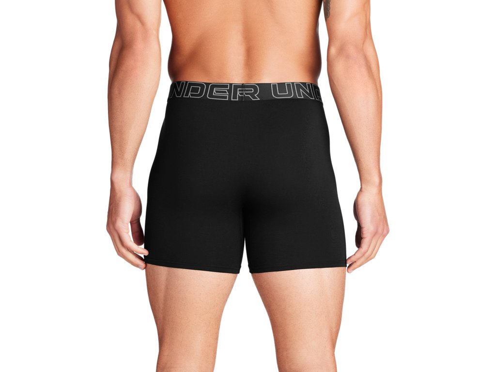 Under Armour Mens Performance Cotton 6" 3-Pack Boxerjock Apparel - Fast Drying