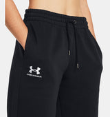 Under Armour Womens Essential Fleece Puddle Pants - Ultra-Soft Cotton Blend