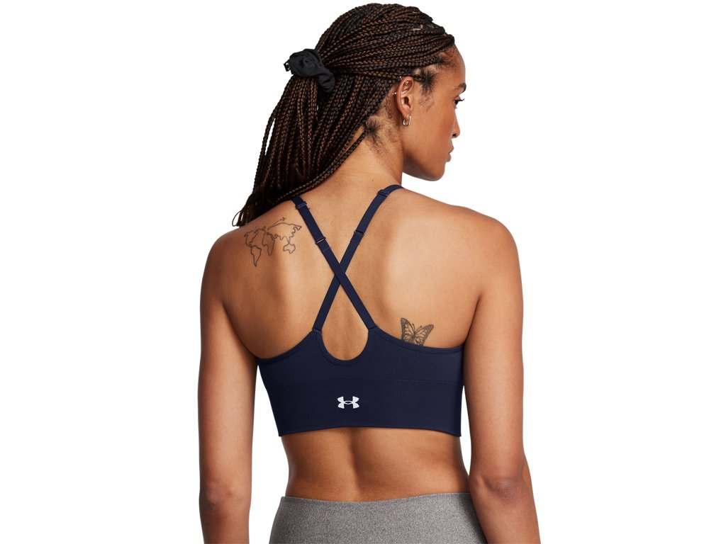 Under Armour Womens UA Vanish Seamless Low Sports Bra - Quick-Drying and Odor-Control Technology