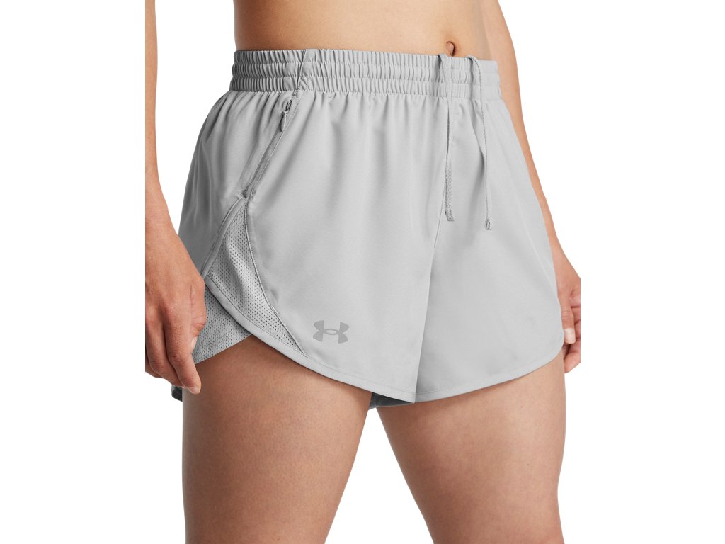 Under Armour Womens Fly-By Heather 3" Shorts - Sweat Wicking