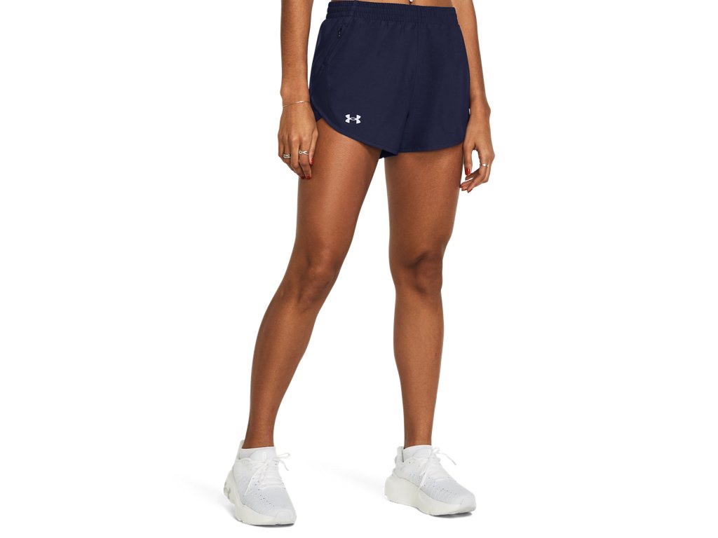 Under Armour Womens Fly-By Heather 3" Shorts - Sweat Wicking