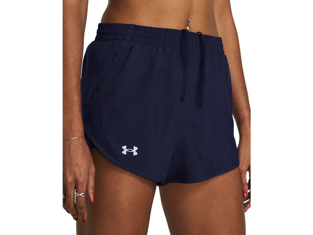 Under Armour Womens Fly-By Heather 3" Shorts - Sweat Wicking