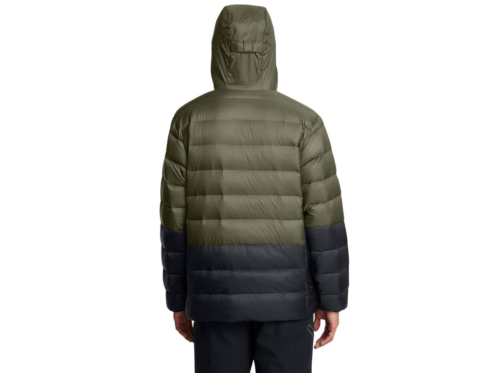 Under Armour Mens Legend Down Hooded Jacket - Water Repellent and Insulated