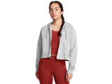 Under Armour Womens Rival Fleece Crop Full-Zip - Ultra-Soft and Warm
